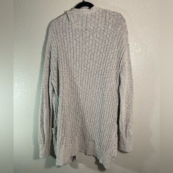 Free People Long Grey Cardi - Picture 5 of 6